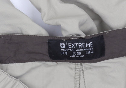 Mountain Warehouse Women’s Beige Cargo Trousers Size 8 Outdoor Hiking