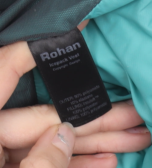 Rohan Womens Grey Waistcoat Bodywarmer M Lightweight Zip Padded Vest