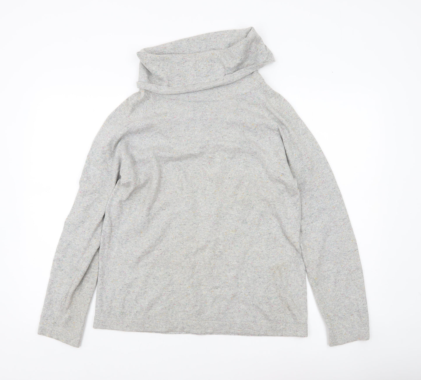 Laura Ashley Women’s Grey Roll Neck Knit Jumper UK 12