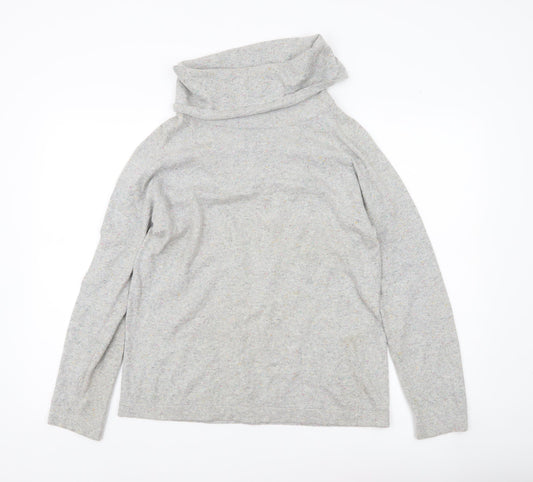 Laura Ashley Women’s Grey Roll Neck Knit Jumper UK 12