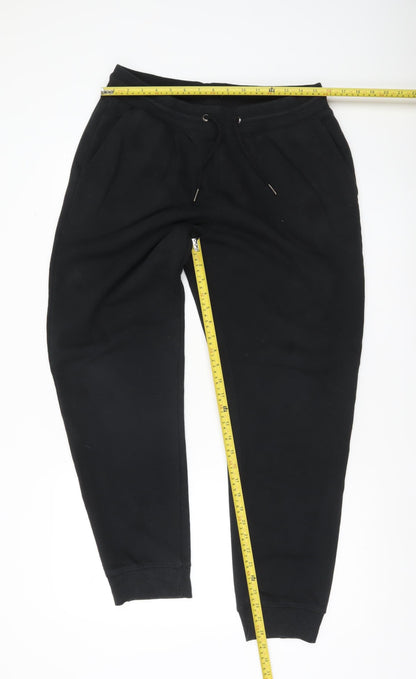Jacamo Men’s Black Jogger Sweatpants Size 36 Regular Fit Tapered