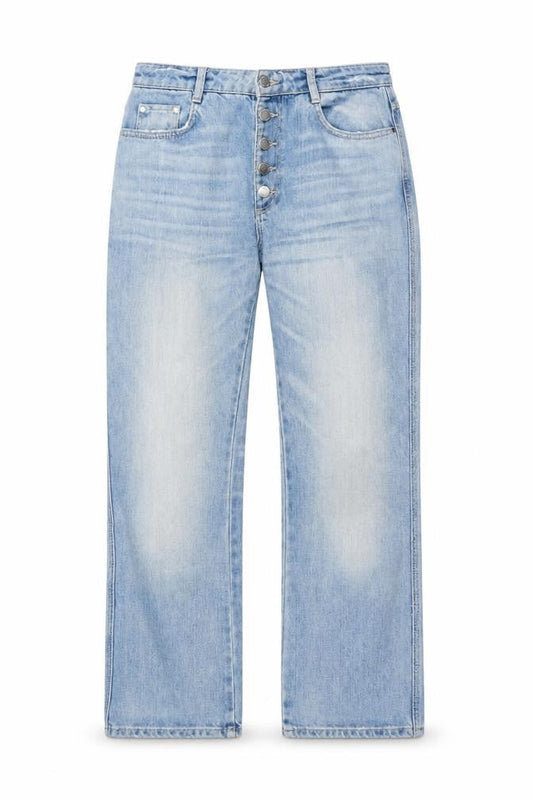 Zara Womens Blue High Rise Straight Leg Jeans Size 10