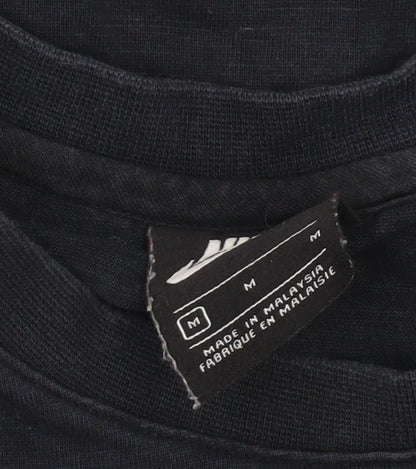 Nike Men's Black M Pocket Zip Logo Crew Neck Short Sleeve T-Shirt