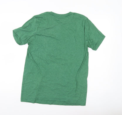 Tumbleweed TexStyles Men’s Green Graphic Flower Cotton Blend T-Shirt M