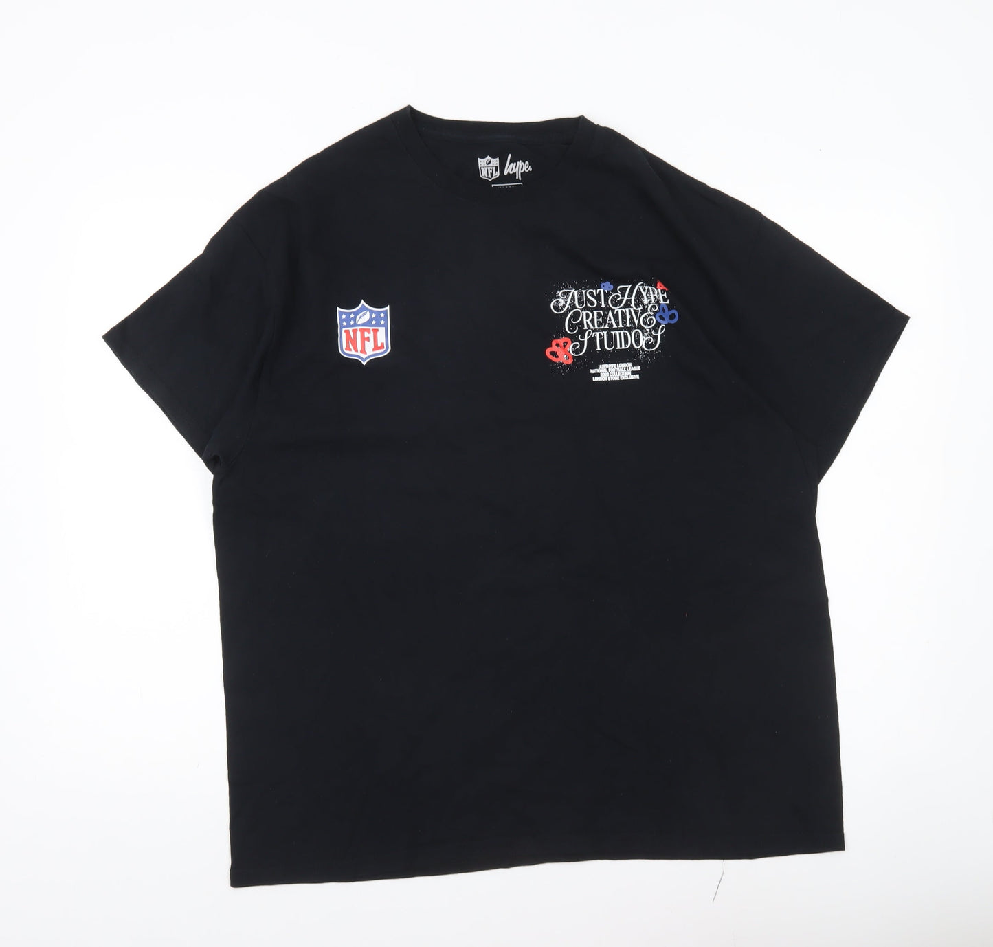 Mens UK Size XL Hype Black  T-Shirt