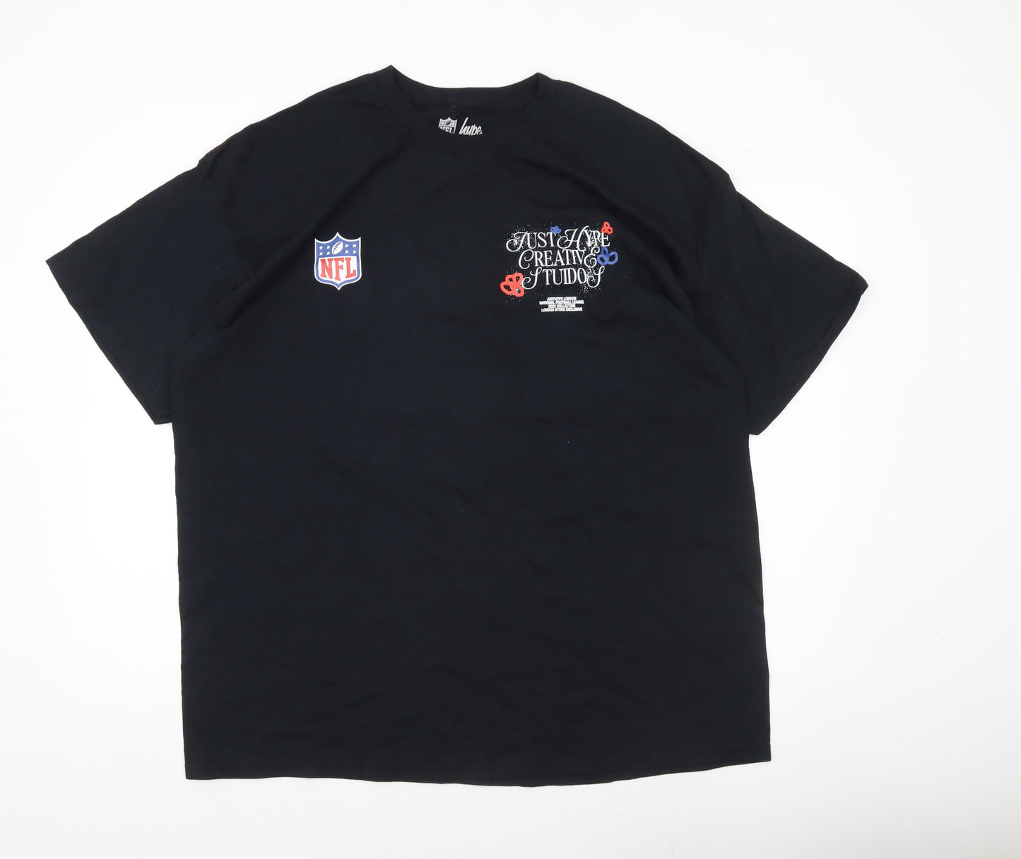 Mens UK Size 2XL Hype Black  T-Shirt