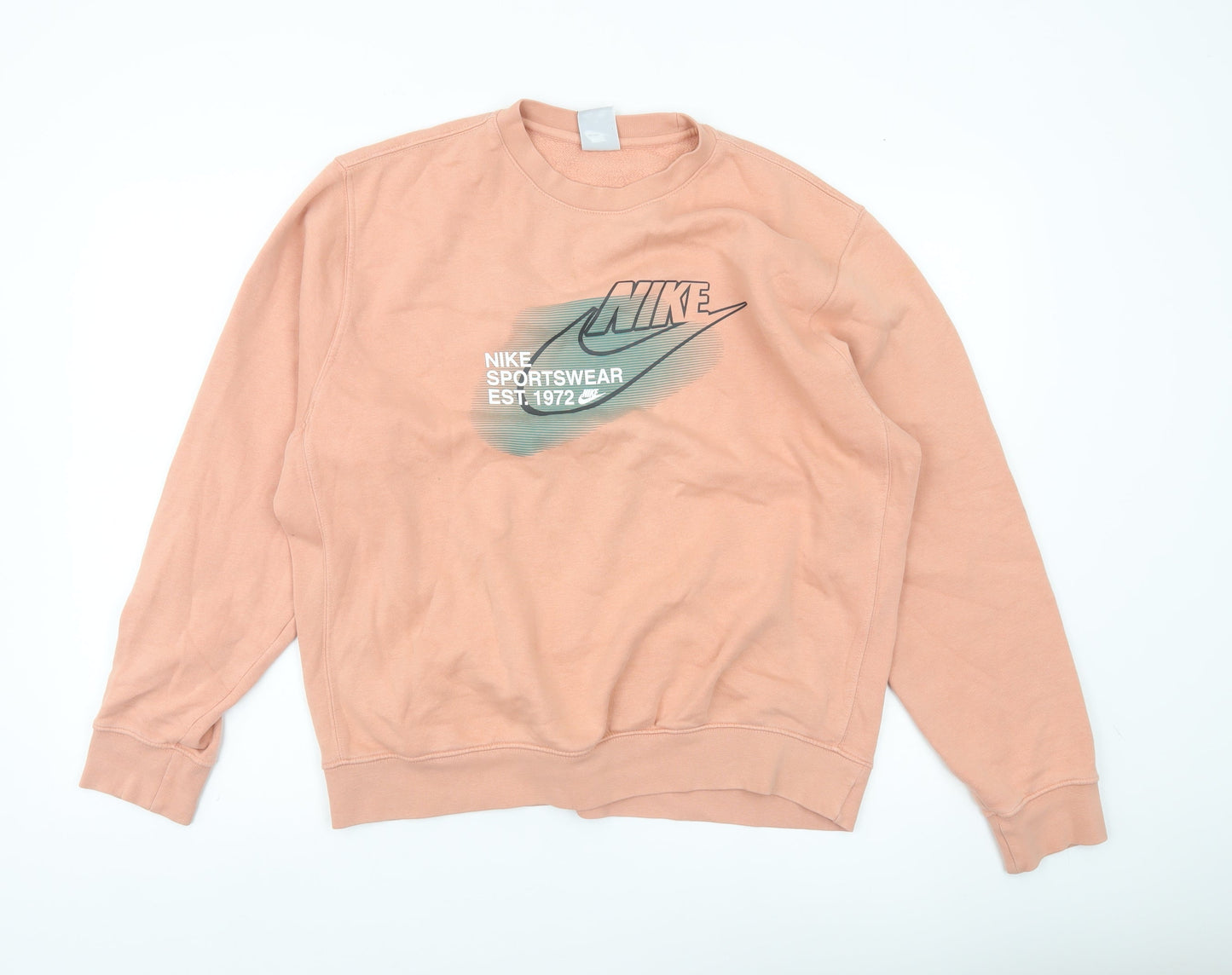 Mens UK Size M Nike Pink Pullover Sweatshirt