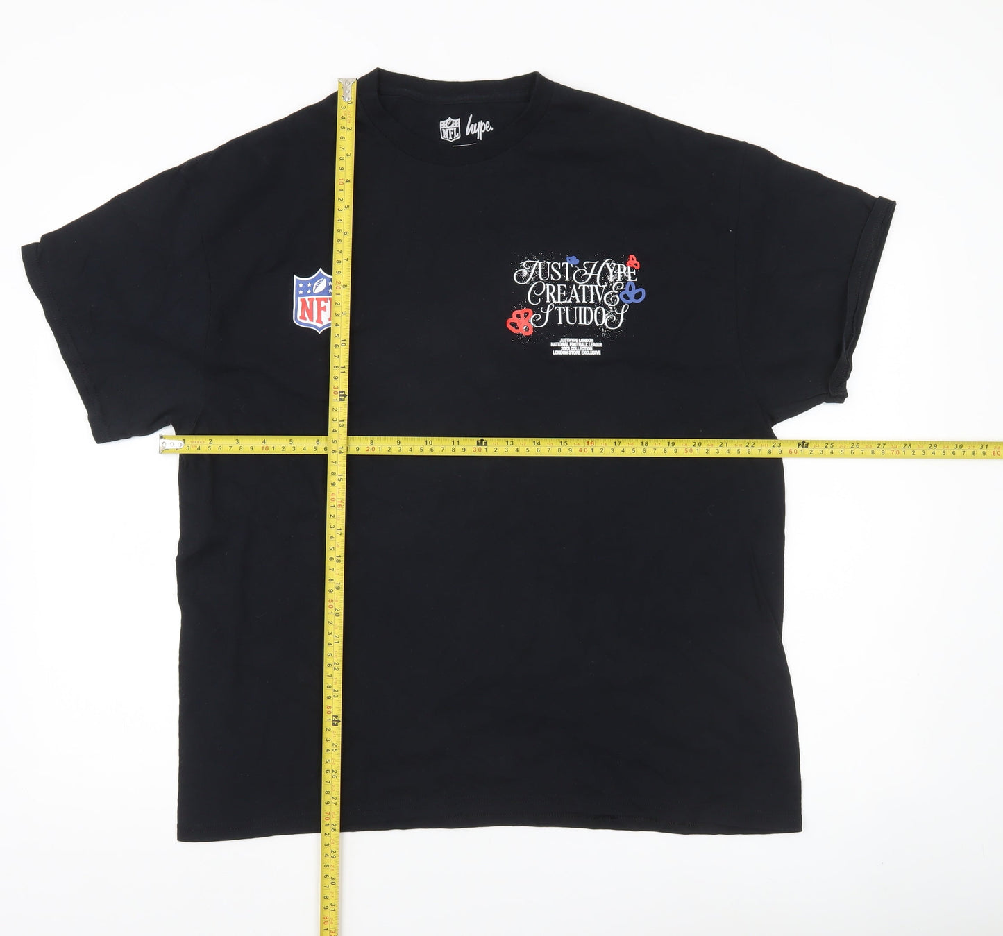 Mens UK Size XL Hype Black  T-Shirt