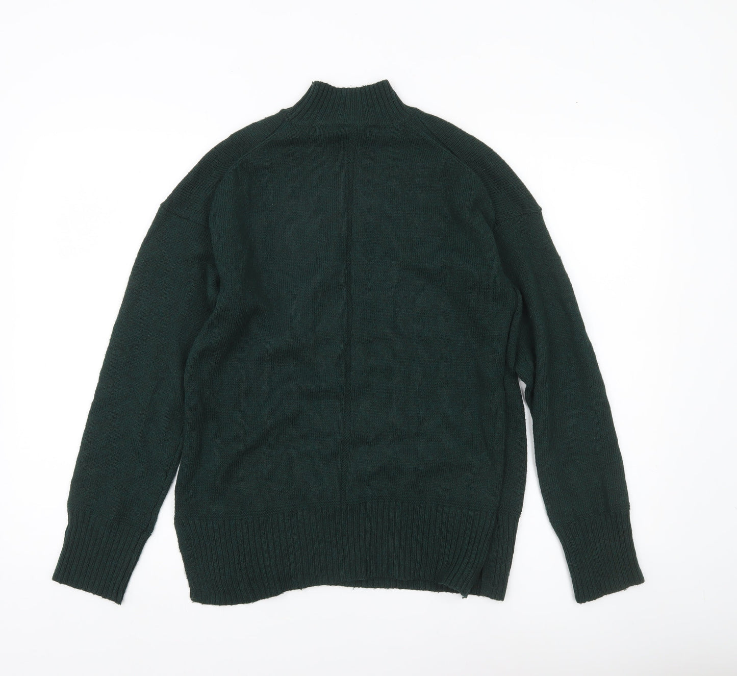 Nobody's Child Women's Green XS Mock Neck Knit Jumper