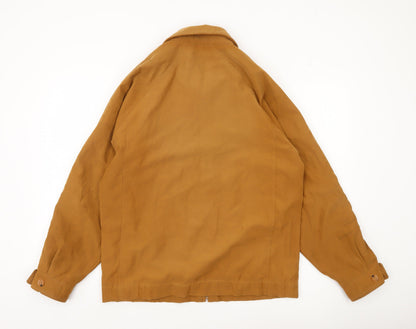 Weatherguard Men's Brown Polyester Nylon Zip Jacket Size S