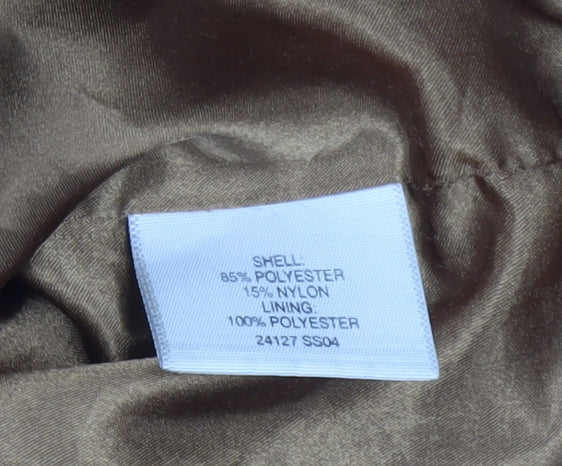 Weatherguard Men's Brown Polyester Nylon Zip Jacket Size S