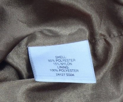 Weatherguard Men's Brown Polyester Nylon Zip Jacket Size S