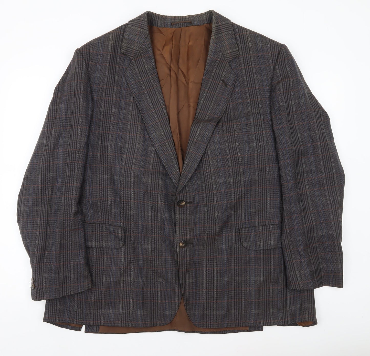 Magee Men’s Plaid Wool Blazer Jacket 40S Notch Lapel