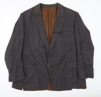 Magee Men’s Plaid Wool Blazer Jacket 40S Notch Lapel