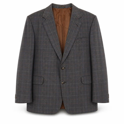 Magee Men’s Plaid Wool Blazer Jacket 40S Notch Lapel