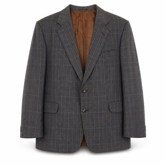 Magee Men’s Plaid Wool Blazer Jacket 40S Notch Lapel
