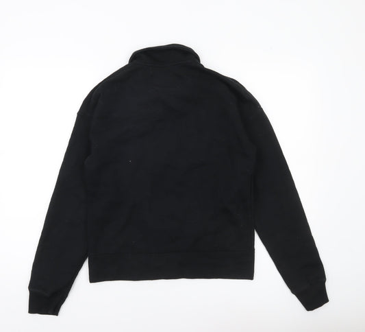 Champion Women Black XS Pullover Sweatshirt 1/4 Zip Logo