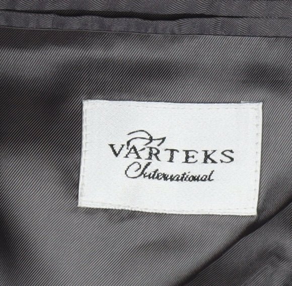 Varteks Men’s Grey Wool Blend Blazer Jacket Size 44 Regular