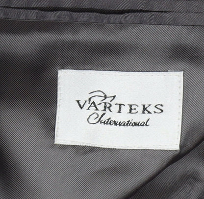 Varteks Men’s Grey Wool Blend Blazer Jacket Size 44 Regular