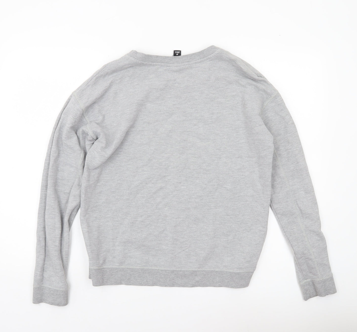 Ivy Park Womens Grey Sweatshirt Medium Pullover Logo Print Casual