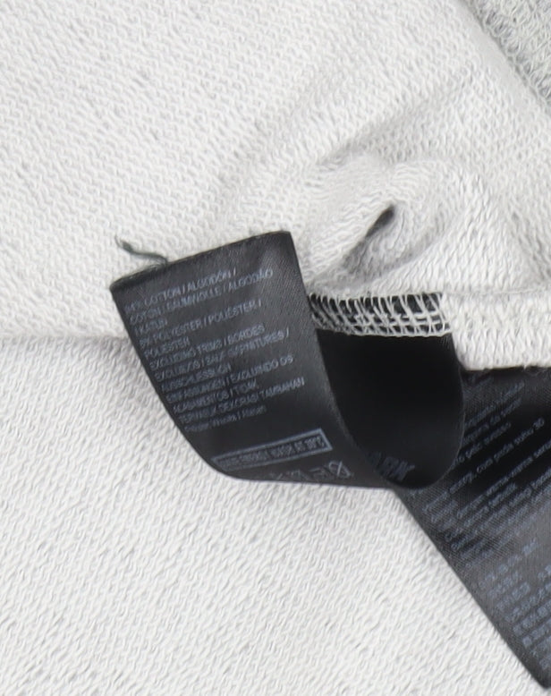 Ivy Park Womens Grey Sweatshirt Medium Pullover Logo Print Casual