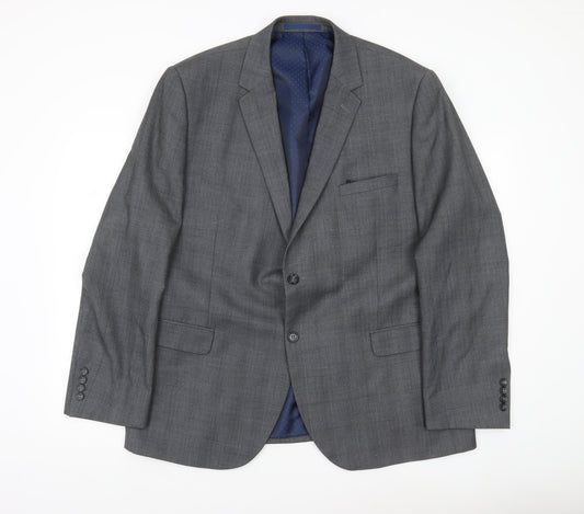 Tailor & Cutter Men’s Grey 46R Notch Lapel Suit Jacket