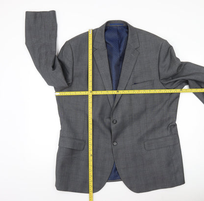 Tailor & Cutter Men’s Grey 46R Notch Lapel Suit Jacket