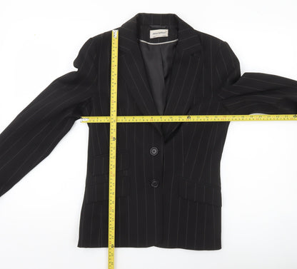 Atmosphere Womens Black Pinstripe Suit Jacket UK 10 Regular Fit