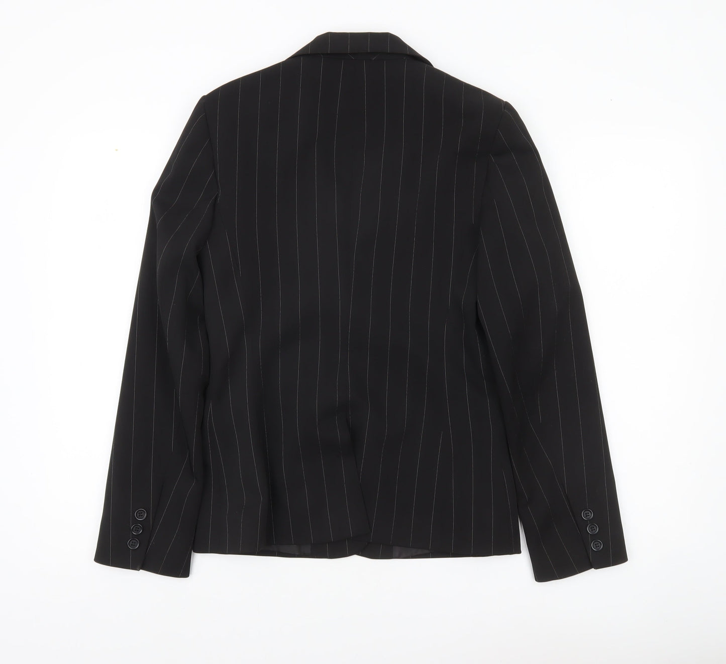 Atmosphere Womens Black Pinstripe Suit Jacket UK 10 Regular Fit