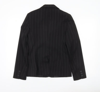 Atmosphere Womens Black Pinstripe Suit Jacket UK 10 Regular Fit