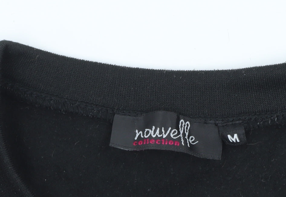 Nouvelle Collection Womens Black Christmas Reindeer Sweatshirt M