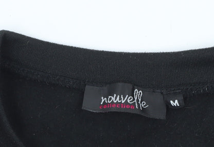 Nouvelle Collection Womens Black Christmas Reindeer Sweatshirt M