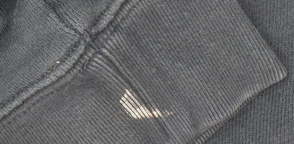 Adidas Womens Black Hoodie Pullover UK 12 Cotton Logo Sportswear