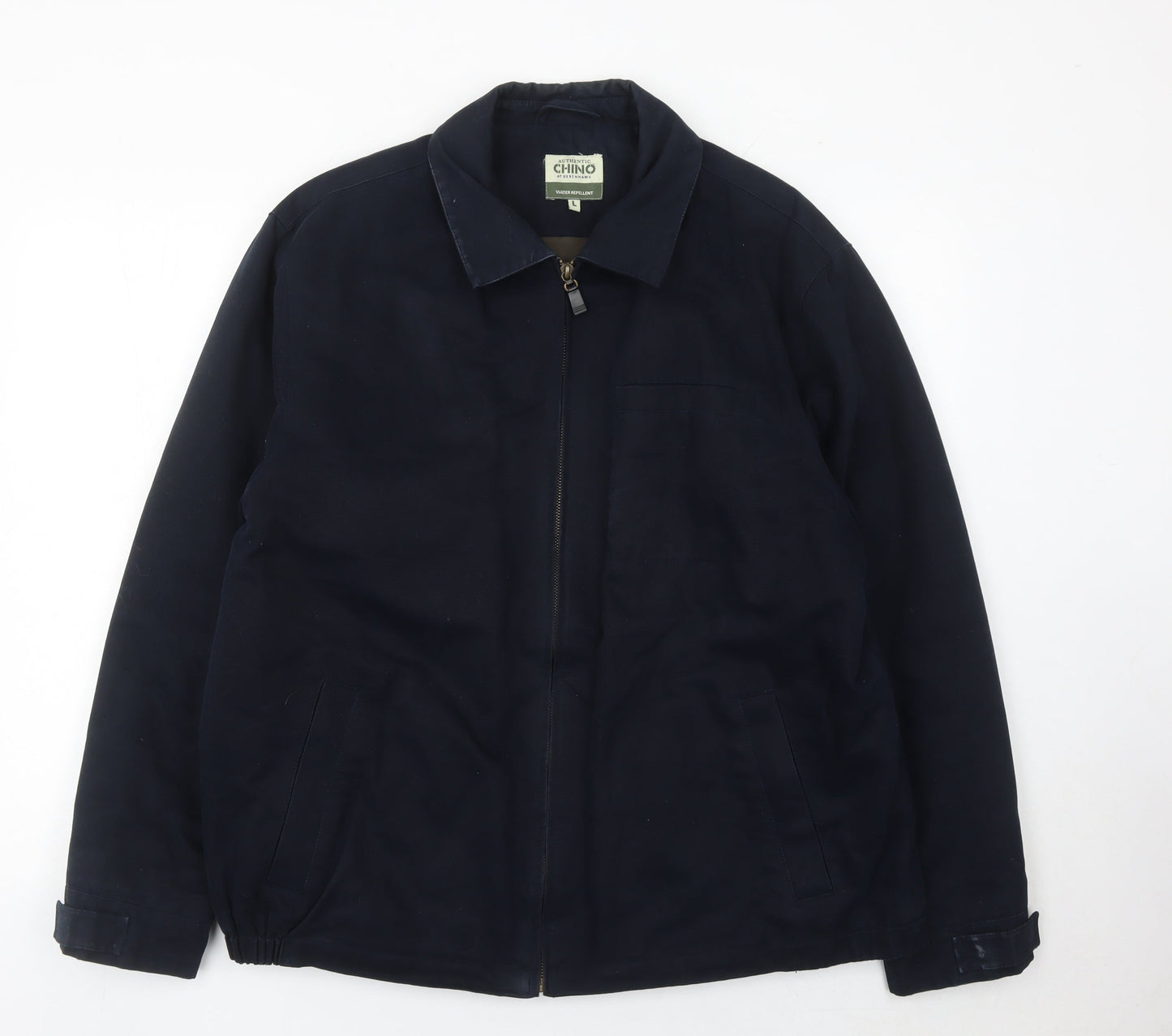 Debenhams Men’s Blue Cotton Jacket L 43in Full Zip Casual