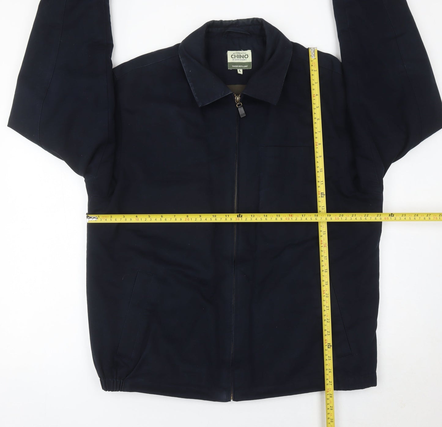Debenhams Men’s Blue Cotton Jacket L 43in Full Zip Casual
