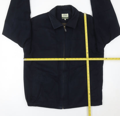 Debenhams Men’s Blue Cotton Jacket L 43in Full Zip Casual