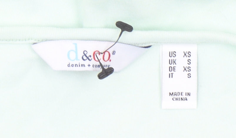 Denim & Co Womens Green Spaghetti Strap Camisole Tank Top S