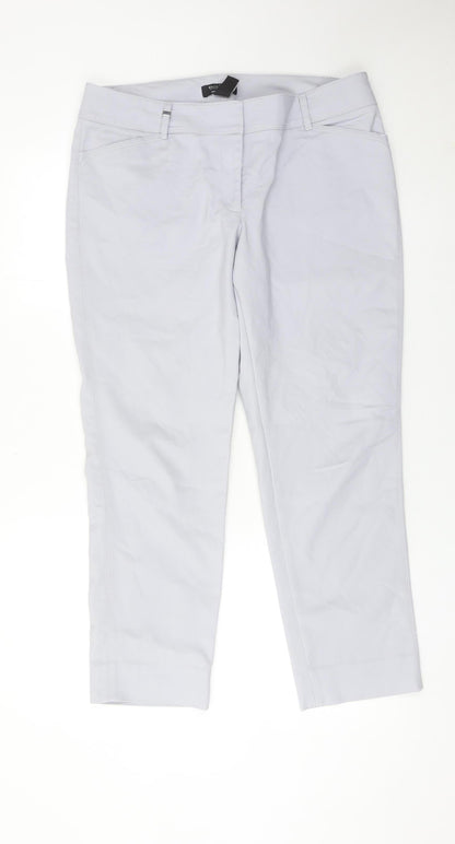 White House Black Market Women’s Grey Slim Ankle Trousers Size 12