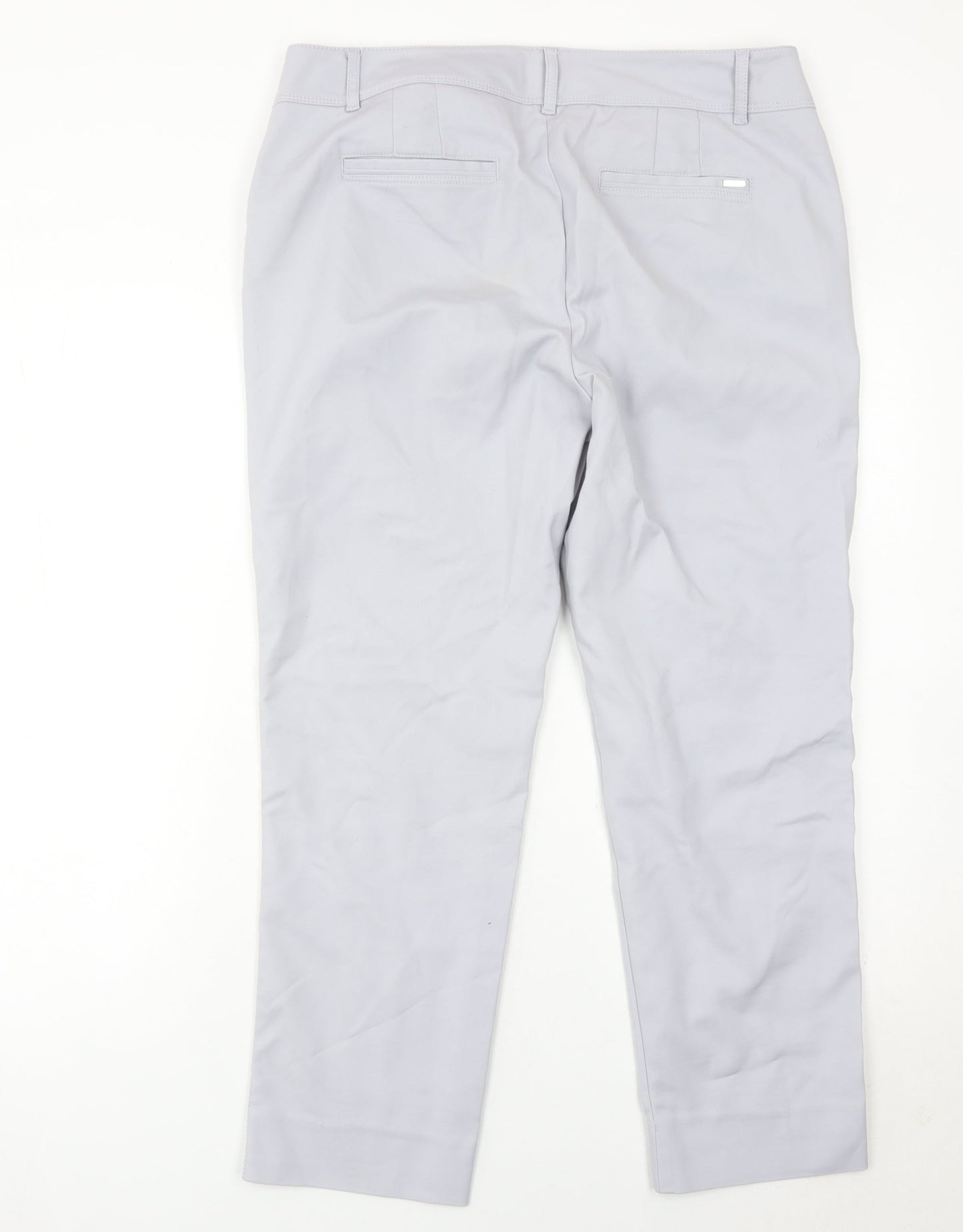 White House Black Market Women’s Grey Slim Ankle Trousers Size 12