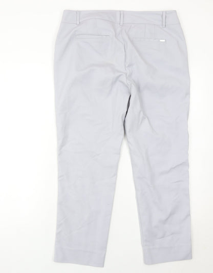 White House Black Market Women’s Grey Slim Ankle Trousers Size 12