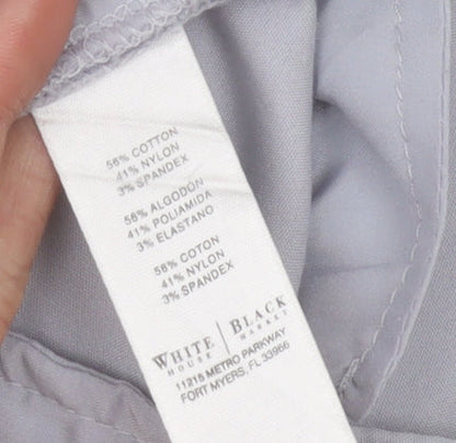 White House Black Market Women’s Grey Slim Ankle Trousers Size 12