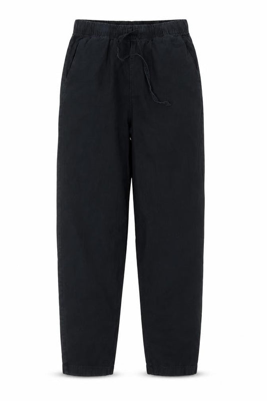 Uniqlo Girls Black M Jogger Trousers 100% Cotton Casual Elasticated