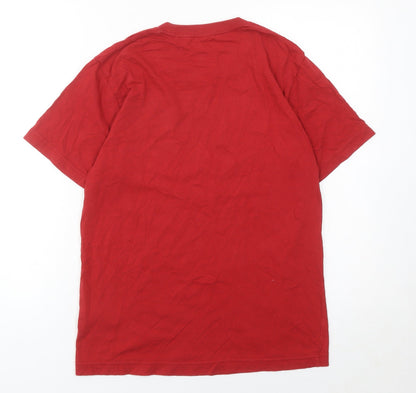 Uniqlo Men Red Line Friends Graphic Cotton Crew Neck T-Shirt Size S