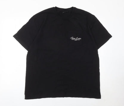 Closure LDN Men's Black XL Short Sleeve Cotton Crew Neck T-Shirt