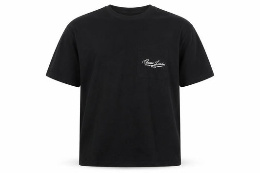 Front view of Closure LDN Men's Black XL Short Sleeve Cotton Crew Neck T-Shirt