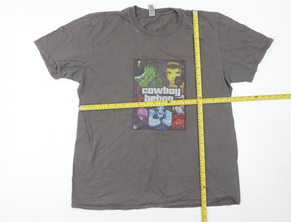 Mens UK Size L Gildan Grey  T-Shirt