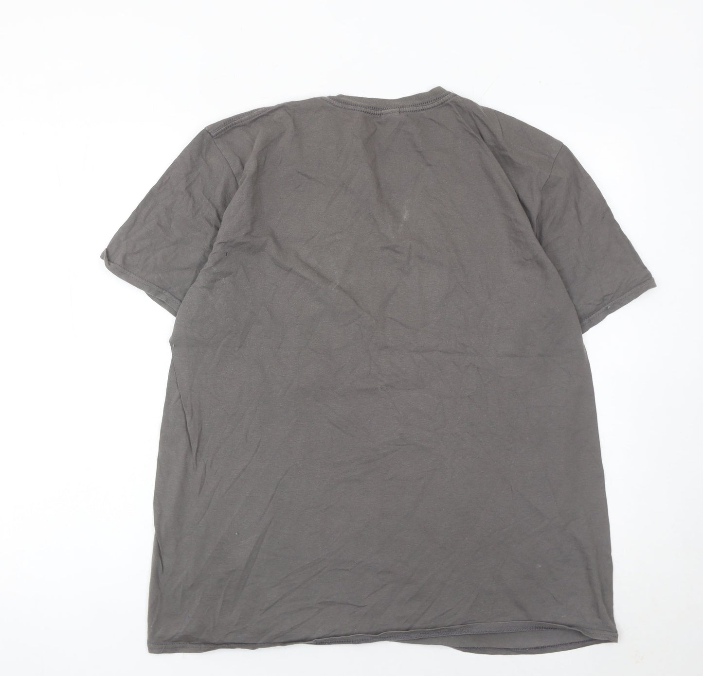 Mens UK Size L Gildan Grey  T-Shirt