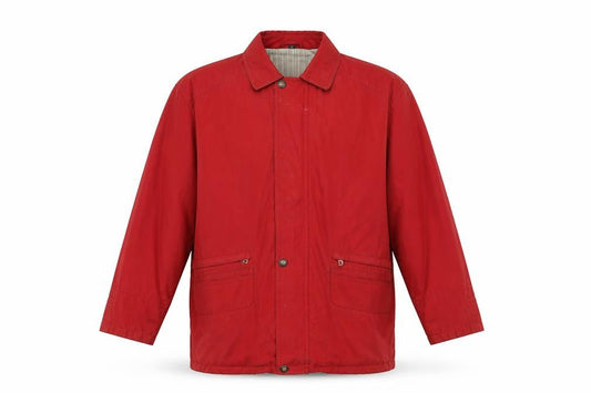 Dannimac Men’s Red Rain Coat Jacket M Regular Fit Mid-Length