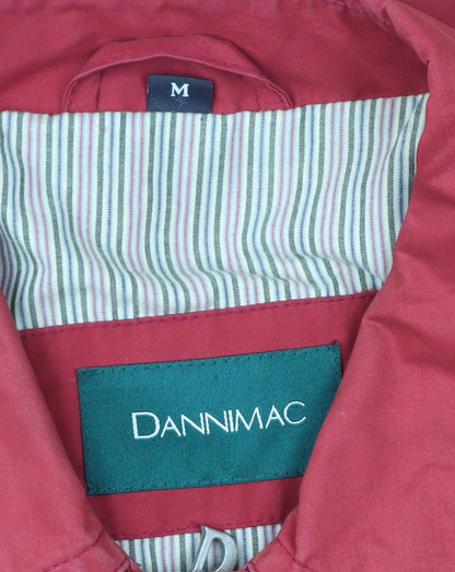 Dannimac Men’s Red Rain Coat Jacket M Regular Fit Mid-Length