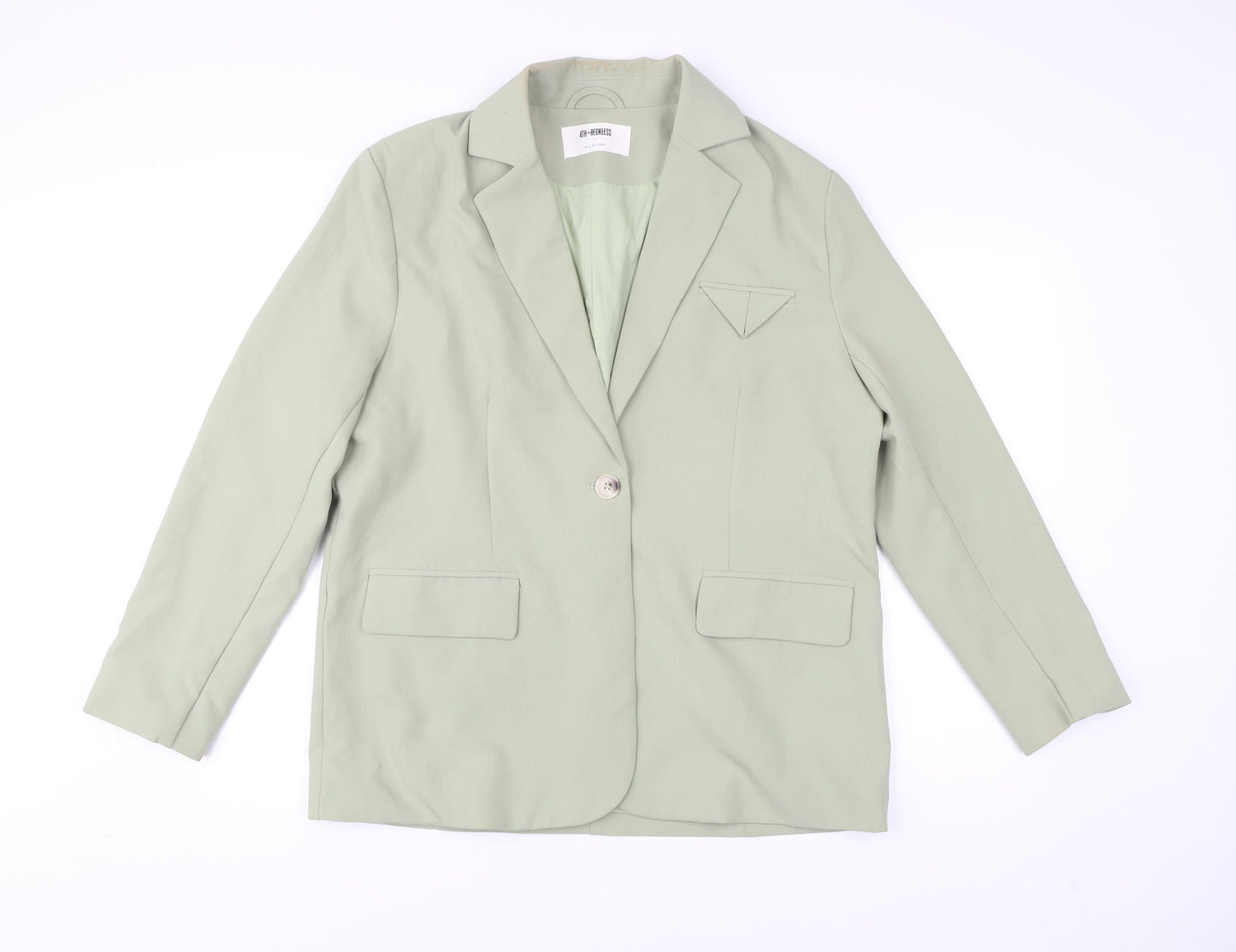 4th & Reckless Women’s Green Size 12 Single-Breasted Blazer Jacket